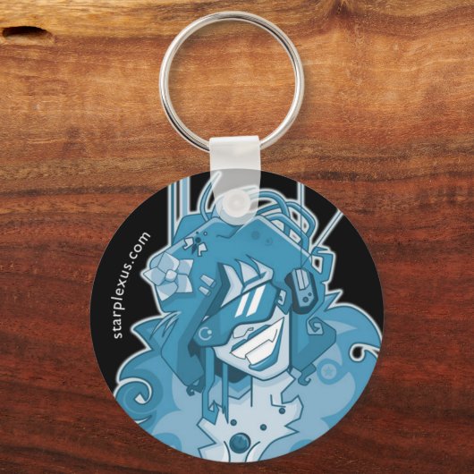 elektrischer blauer Schlüsselanhänger (Vorderseite)