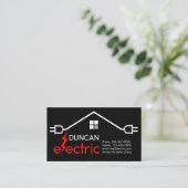 Elektrischer Blitzdach-Schaltkreistecker Visitenkarte (Stehend Vorderseite)