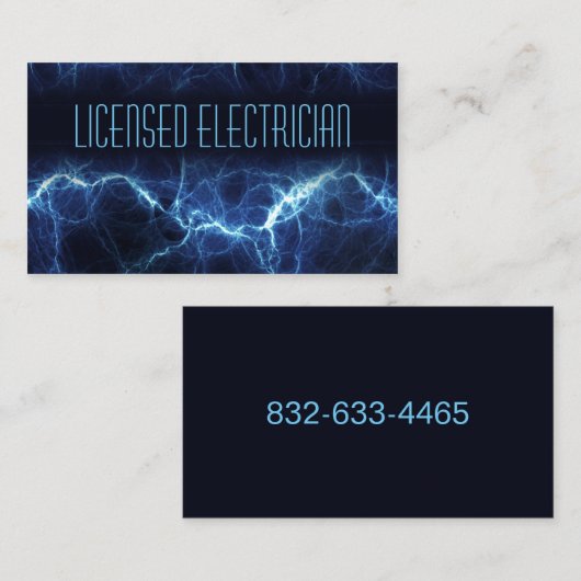 Elektrischer Blitzgerät_Benutzerdefiniert Visitenkarte (Vorne/Hinten)
