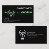 Elektrischer Blitzlichter Visitenkarte (Vorne/Hinten)