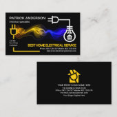 Elektrischer Blitzlichtschalter Visitenkarte (Vorne/Hinten)