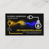 Elektrischer Blitzlichtschalter Visitenkarte (Vorderseite)