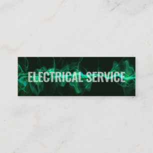 Elektrischer Blitzwelle-Elektriker Mini Visitenkarte