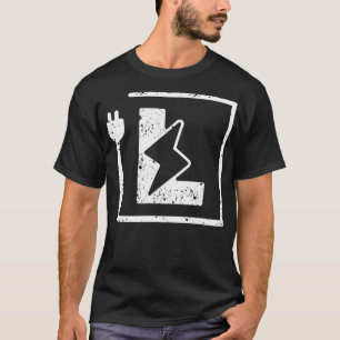 Elektrischer Brief L Elektrischer oder elektrische T-Shirt