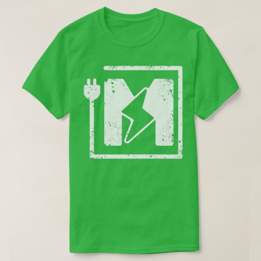 Elektrischer Brief M Elektrischer oder elektrische T-Shirt (Design vorne)