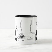 Elektrischer Cartoon auf Elektro-Arbeiter Tasse (Zentrum)