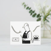 Elektrischer Cartoon Postkarte (Stehend Vorderseite)