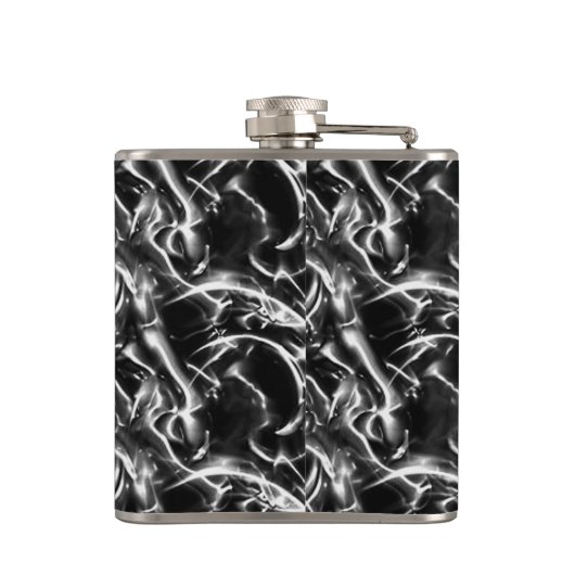 Elektrischer Chrome-Schädelkolben Flachmann (Rückseite)