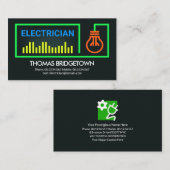 Elektrischer Dienst für grüne Kabel Visitenkarte (Vorne/Hinten)