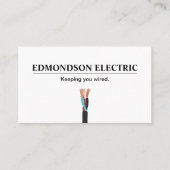 Elektrischer Draht Visitenkarte (Vorderseite)