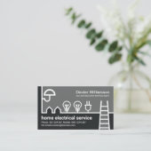 Elektrischer Draht-Zuhause, kreativ Visitenkarte (Stehend Vorderseite)