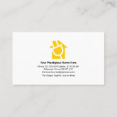 Elektrischer Draht-Zuhause, kreativ Visitenkarte (Rückseite)