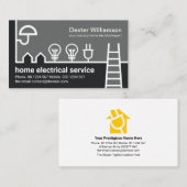 Elektrischer Draht-Zuhause, kreativ Visitenkarte (Vorne/Hinten)