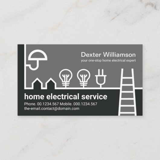 Elektrischer Draht-Zuhause, kreativ Visitenkarte (Vorderseite)