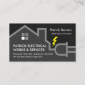 Elektrischer Draht-Zuhause-Schaltrahmen Visitenkarte (Vorderseite)