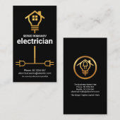 Elektrischer Drahtseildienst für Zuhause Visitenkarte (Vorne/Hinten)