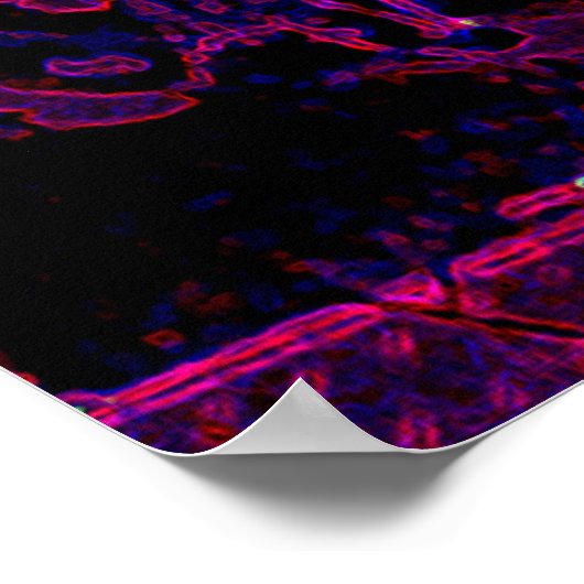 Elektrischer Drummer Poster (Ecke)