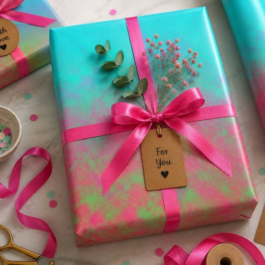 Elektrischer Dunst Geschenkpapier Set