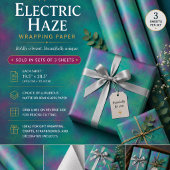 Elektrischer Dunst Geschenkpapier Set