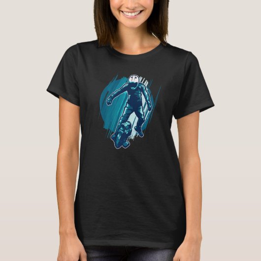 Elektrischer Einrad-Skater T-Shirt (Vorderseite)