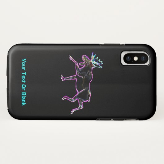 Elektrischer Elch Case-Mate iPhone Hülle (Rückseite (Horizontal))