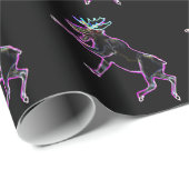 Elektrischer Elch Geschenkpapier (Rolleneckpunkt)