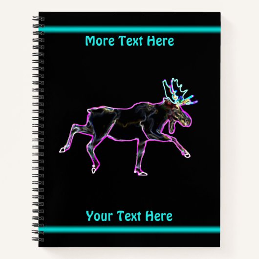 Elektrischer Elch Notizblock (Vorderseite)