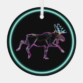 Elektrischer Elch Ornament Aus Glas (Rückseite)