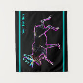 Elektrischer Elch Wandteppich (Vorderseite)