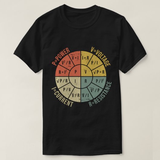 Elektrischer Elektroantrieb des Formula Wheel O T-Shirt (Design vorne)