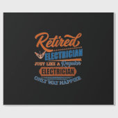 Elektrischer Elektrofahrer - Geschenk Geschenkpapier (Flach)