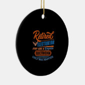 Elektrischer Elektrofahrer - Geschenk Keramik Ornament (Rechts)