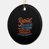 Elektrischer Elektrofahrer - Geschenk Keramik Ornament (Links)