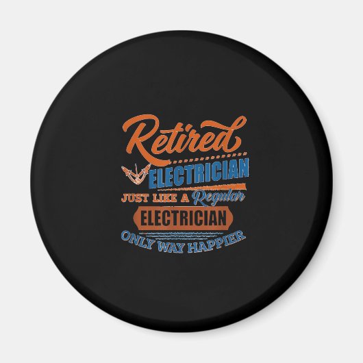 Elektrischer Elektrofahrer - Geschenk Magnet (Vorne)