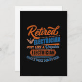 Elektrischer Elektrofahrer - Geschenk Mitteilungskarte (Vorne/Hinten)