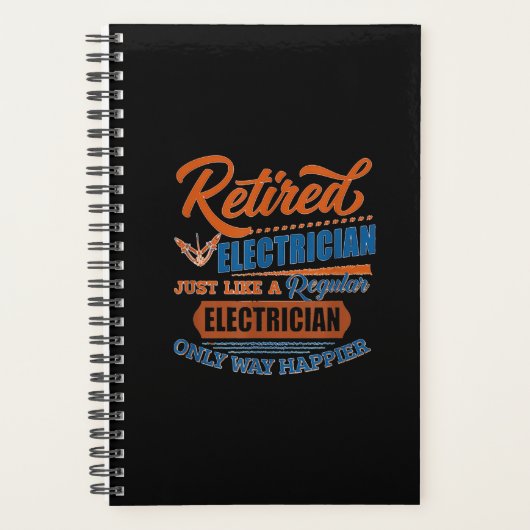 Elektrischer Elektrofahrer - Geschenk Planer (Vorderseite)