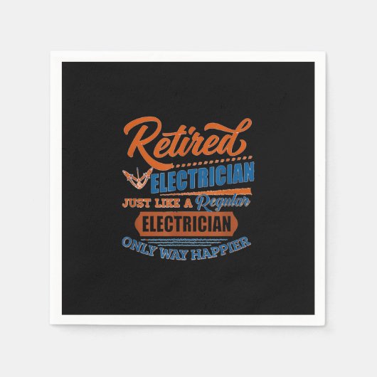 Elektrischer Elektrofahrer - Geschenk Serviette (Vorderseite)