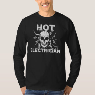 Elektrischer Elektrokraftrader Lineworker E T-Shirt