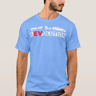 Elektrischer Fahrzeugtreiber EV-Batterierevolution T-Shirt