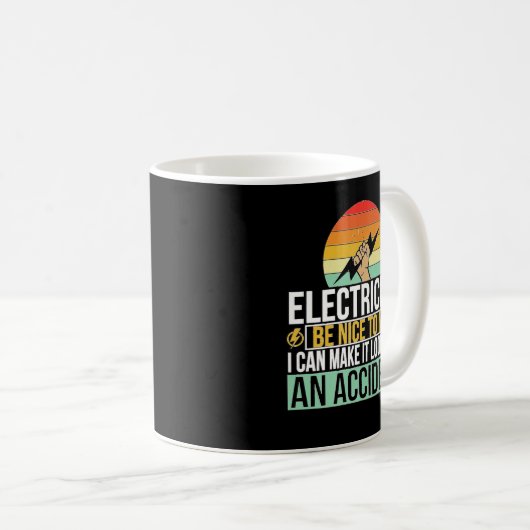 Elektrischer Funny Electrician Joke Electrical Tec Kaffeetasse (VorderseiteRechts)
