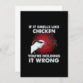 Elektrischer Funny Solder, wenn es wie Huhn riecht Mitteilungskarte (Vorne/Hinten)