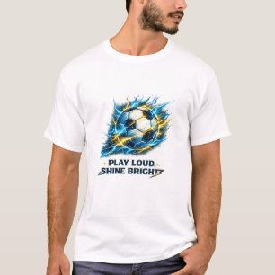 Elektrischer Fußball Spiel laut. Leuchte hell. S T-Shirt