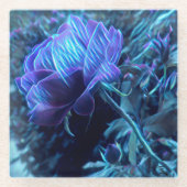 Elektrischer Garten Rose Glass Untersetzer (Vorderseite)