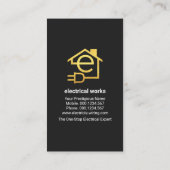 Elektrischer gelber Lichtschranke Visitenkarte (Rückseite)