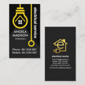 Elektrischer gelber Lichtschranke Visitenkarte (Vorne/Hinten)