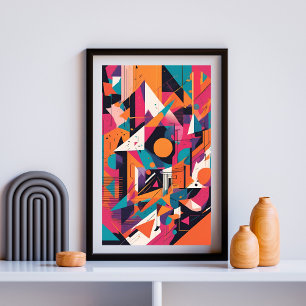 Elektrischer Geometrie-Puls Poster