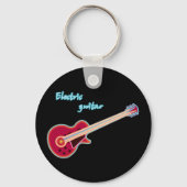 Elektrischer Gitarren-Schlüsselanhänger Schlüsselanhänger (Rückseite)