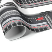 Elektrischer Gitarrenverstärker Geschenkpapier (Rolleneckpunkt)