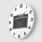 Elektrischer Gitarrenverstärker Große Wanduhr (Winkel)