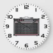 Elektrischer Gitarrenverstärker Große Wanduhr (Vorderseite)